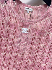 CHANEL 26S SHORT SLEEVE KNIT TOP STYLE 1234