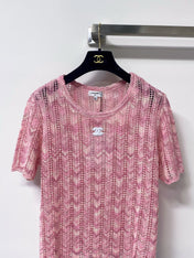CHANEL 26S SHORT SLEEVE KNIT TOP STYLE 1234