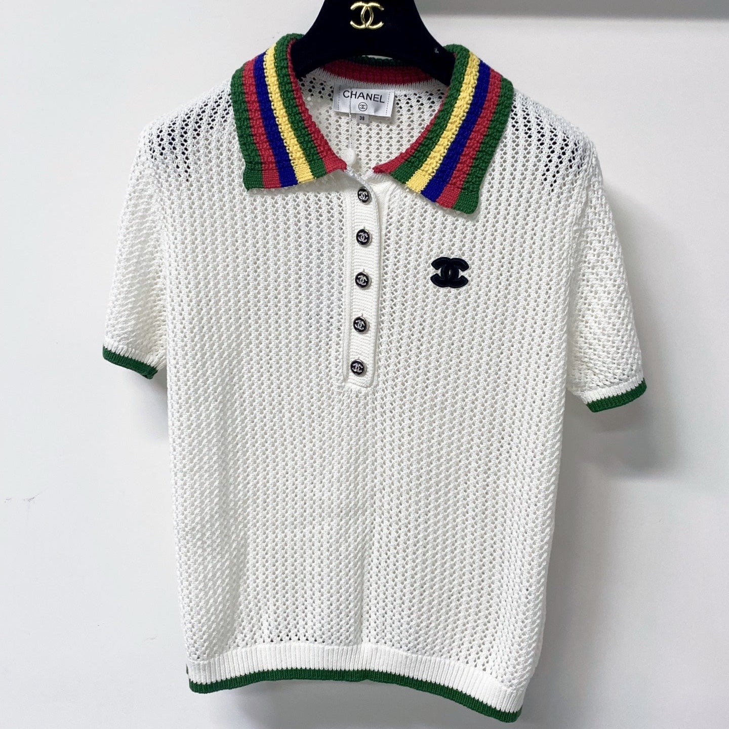 CHANEL 26S POLO SWEATER STYLE 1235