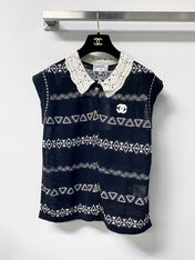CHANEL 26S LACE-TRIM TANK TOP 1469