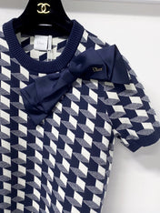 DIOR 26S SHORT-SLEEVE KNIT SWEATER 1403