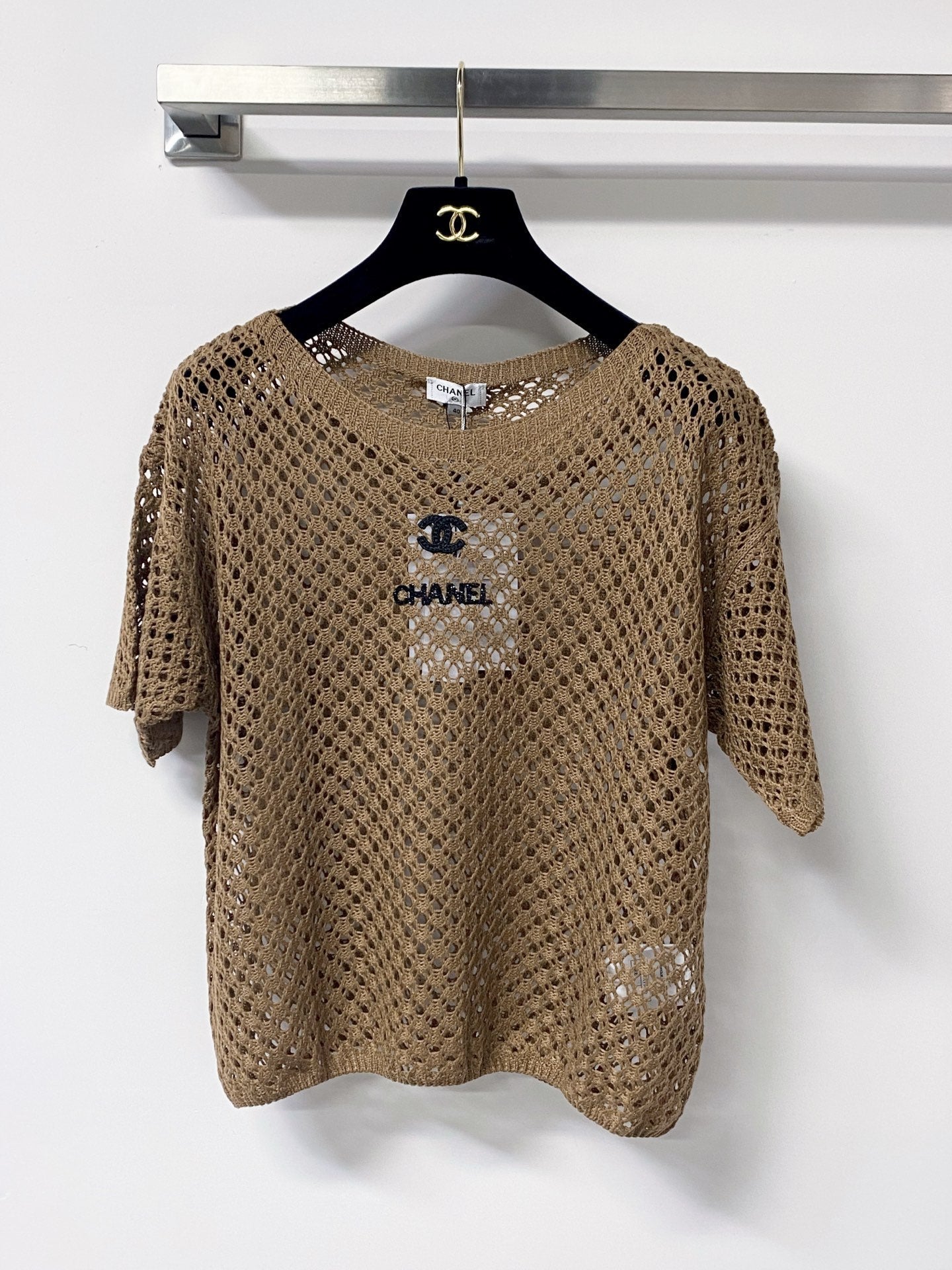 CHANEL 26S SHORT-SLEEVE KNIT TOP 1307