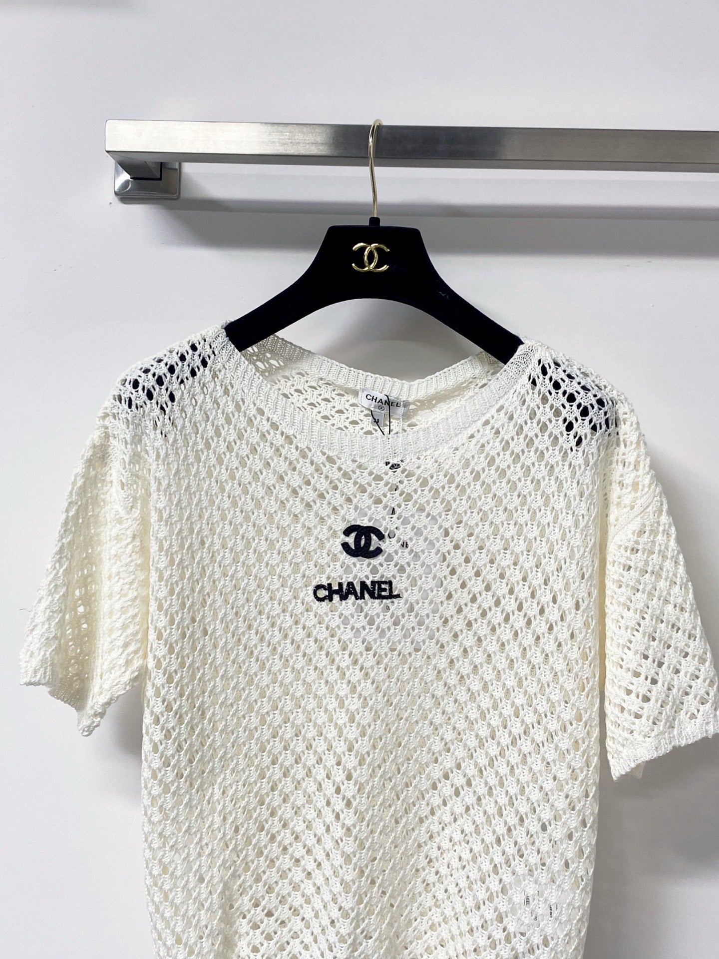 CHANEL 26S SHORT-SLEEVE KNIT TOP 1306