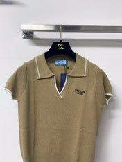 PRADA 26S SHORT-SLEEVE KNIT TOP STYLE 947