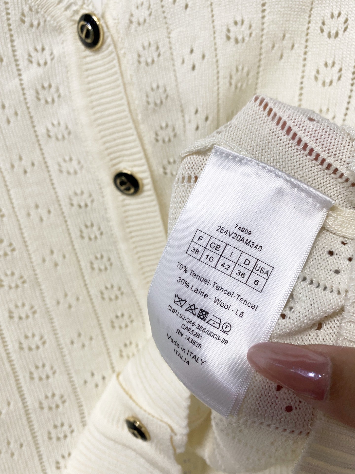 DIOR 26S SHORT-SLEEVE KNIT CARDIGAN 1299