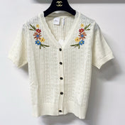 DIOR 26S SHORT-SLEEVE KNIT CARDIGAN 1299