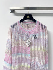LOEWE 26S PASTEL OPEN-KNIT CARDIGAN 568