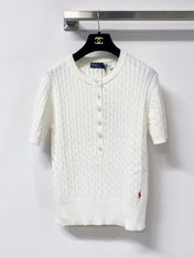 RALPH LAUREN 26S SHORT SLEEVE KNIT SWEATER 327