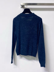 CHANEL 26S LONG SLEEVE KNIT POLO TOP 1621