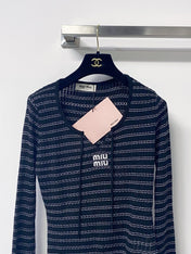 MIUMIU 26S LONG-SLEEVE KNIT TOP 1440