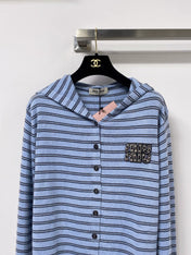 MIUMIU 26S HOODED KNIT CARDIGAN 1344