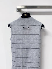 MIUMIU 26S MOCK-NECK KNIT TANK TOP 1341