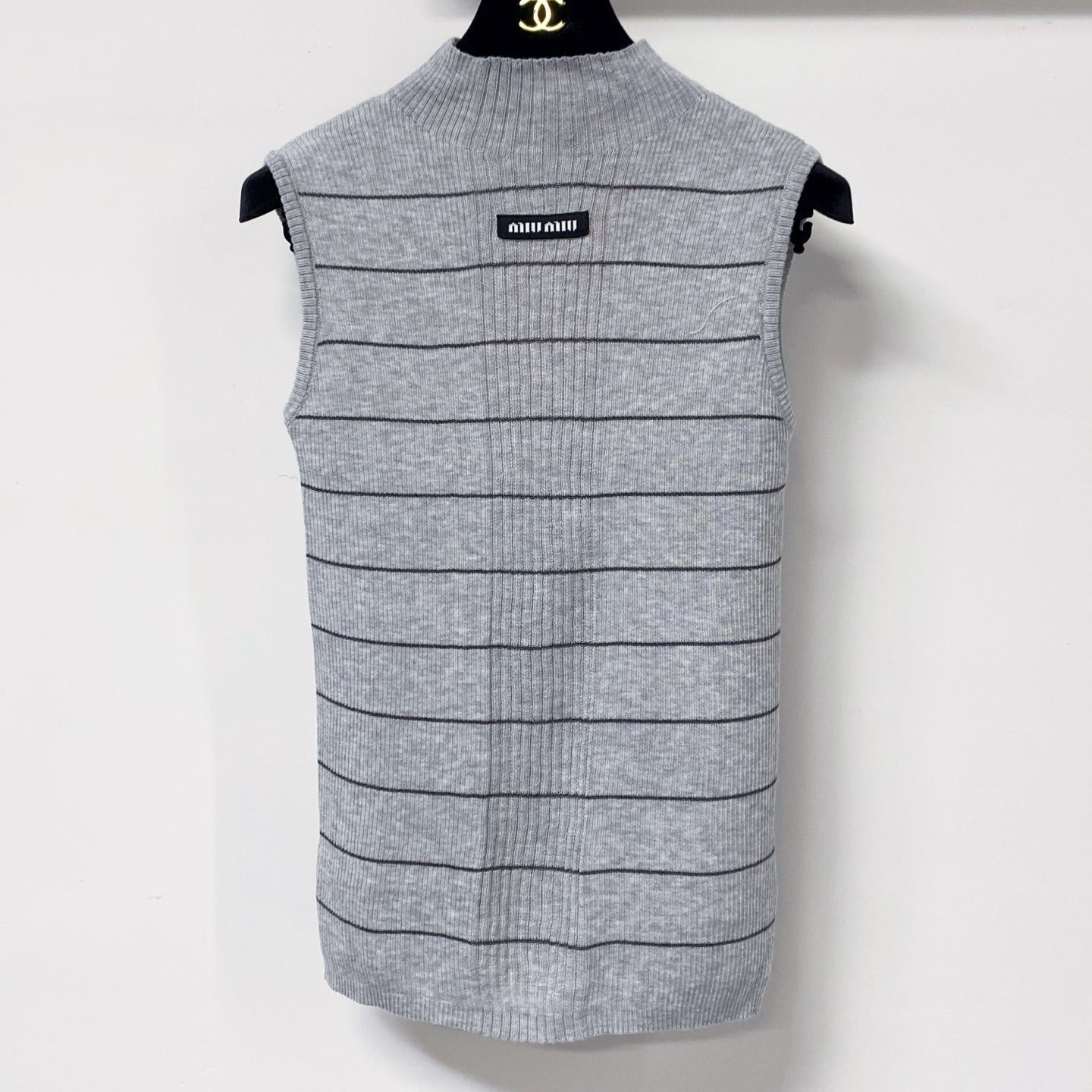 MIUMIU 26S MOCK-NECK KNIT TANK TOP 1341
