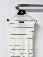 MIUMIU 26S MOCK-NECK KNIT TANK TOP 1340