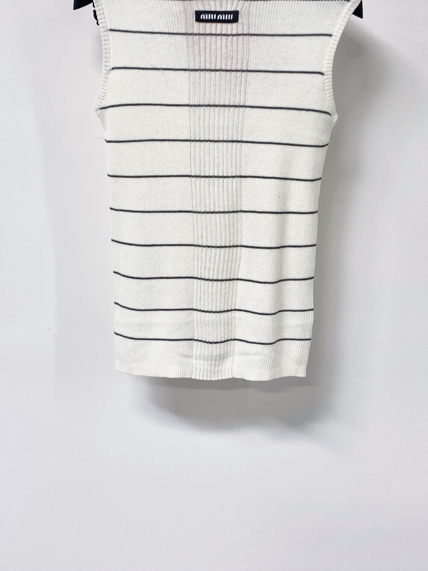 MIUMIU 26S MOCK-NECK KNIT TANK TOP 1340