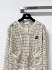 CHANEL 26S CREWNECK KNIT CARDIGAN 1509