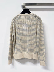 CHANEL 26S CREWNECK KNIT CARDIGAN 1509
