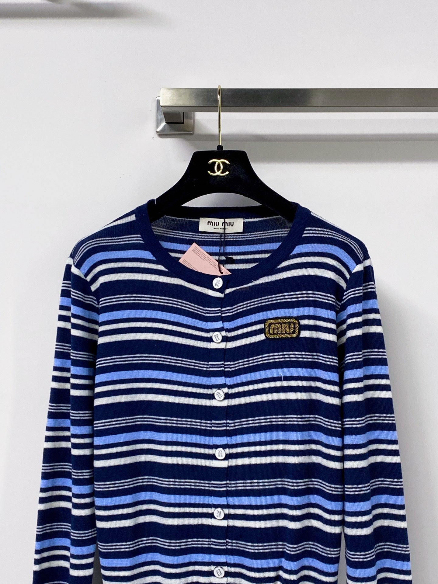MIUMIU 26S CREWNECK KNIT CARDIGAN 1307