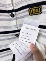 MIUMIU 26S CREWNECK KNIT CARDIGAN 1306
