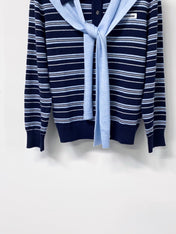 MIUMIU 26S LONG-SLEEVE KNIT POLO SWEATER 1266