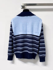 MIUMIU 26S LONG-SLEEVE KNIT POLO SWEATER 1266