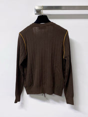 MIUMIU 26S ZIP-UP KNIT CARDIGAN 1263
