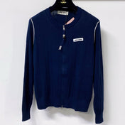 MIUMIU 26S ZIP-UP KNIT CARDIGAN 1262