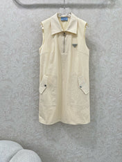 PRADA SLEEVELESS DRESS WITH ZIPPER DETAIL 269153