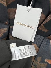 ZIMMERMANN STRAIGHT TUBE DRESS WITH HERRINGBONE PATTERN 269368