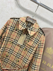 BURBERRY PLAID TRENCH COAT 275085