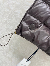 MONCLER 25S SHAGGY VEST IN BROWN 103