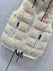 MONCLER 25S DOWN VEST IN WHITE 104