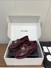 MOCCASIN 2.5 CM IN MAHOGANY RED PREMIUM LAMBSKIN