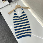 LW 25S HALTER NECK KNIT TOP 265546