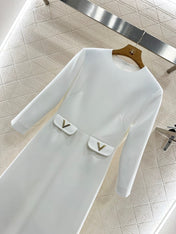 VALENTINO MAXI DRESS WITH POCKETS 276526