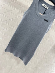 MIUMIU SLEEVELESS KNITTED SWEATER STYLE 114
