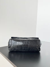 MONACO MINI BAG 25 IN BLACK ARENA CALFSKIN GOLD HARDWARE