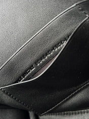 BEL AIR CLUTCH 27 IN BLACK NAPPA LAMBSKIN GOLD HARDWARE