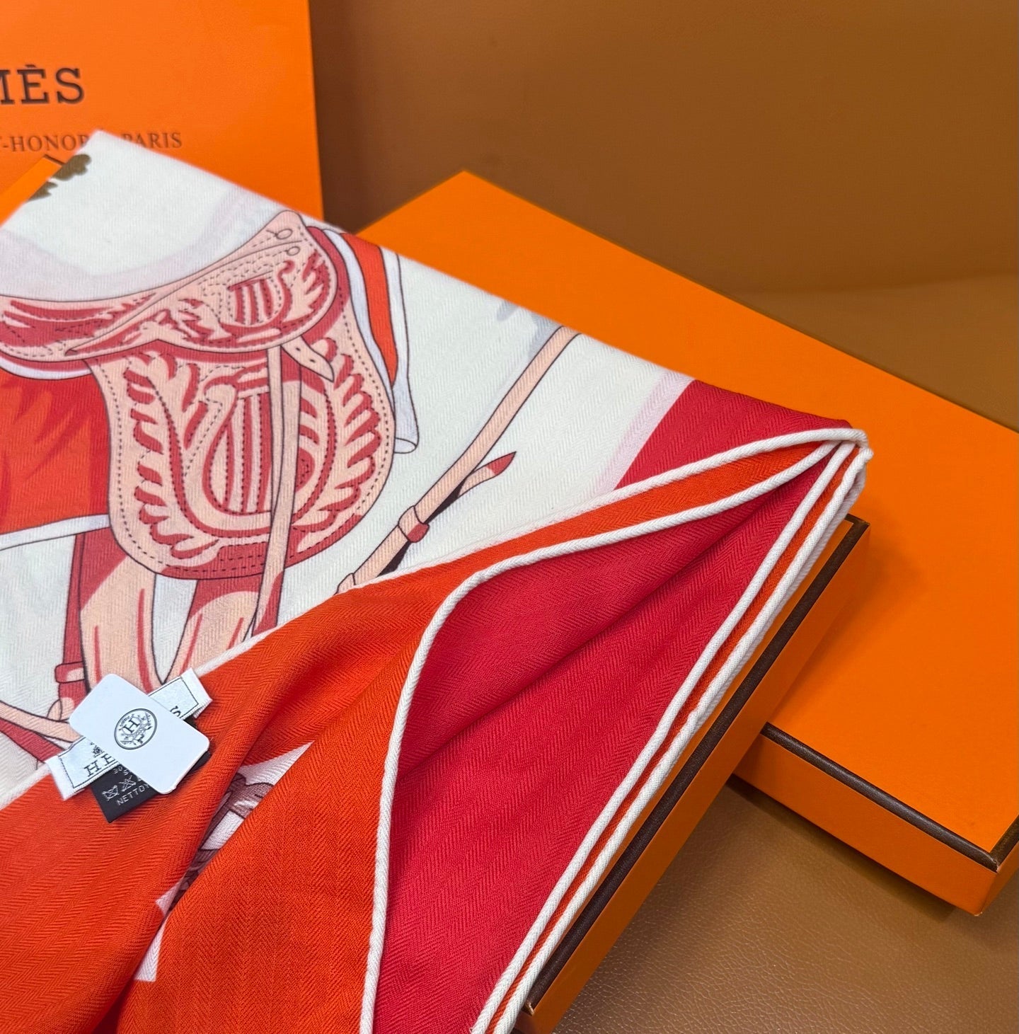 HERMES 26S SCARF 140 IN CASHMERE AND SILK 305962