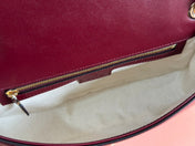 GUCCI 26S BLONDIE SHOULDER BAG 26 IN DARK RED CALFSKIN