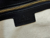73 MEDIUM BUCKET BAG 27.5 IN BLACK SMOOTH CALFSKIN