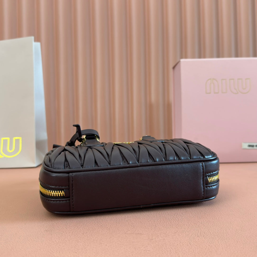ARCADIE MINI BAG 19 BLACK IN MATELASSÉ NAPPA LEATHER