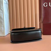 GUCCI BAMBOO MINI BAG 21 BLACK IN CALFSKIN GOLD HARDWARE