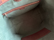 GG OPHIDIA MEDIUM TOTE BAG 31 BEIGE AND DARK BROWN CANVAS