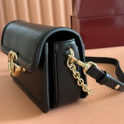 GUCCI 26S SHOULDER BAG 21 IN BLACK CALFSKIN
