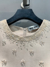 MIUMIU 26S SLEEVELESS WOOL SILK DRESS 978