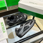 BOTTEGA VENETA 26S ORBIT SNEAKERS IN BLACK TECHNICAL MESH