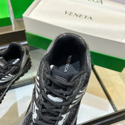 BOTTEGA VENETA 26S ORBIT SNEAKERS IN BLACK TECHNICAL MESH