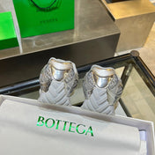 BOTTEGA VENETA 26S ORBIT SNEAKERS IN SILVER TECHNICAL MESH