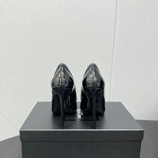 D'ORSAY PUMPS IN BLACK GLOSSY CALFSKIN